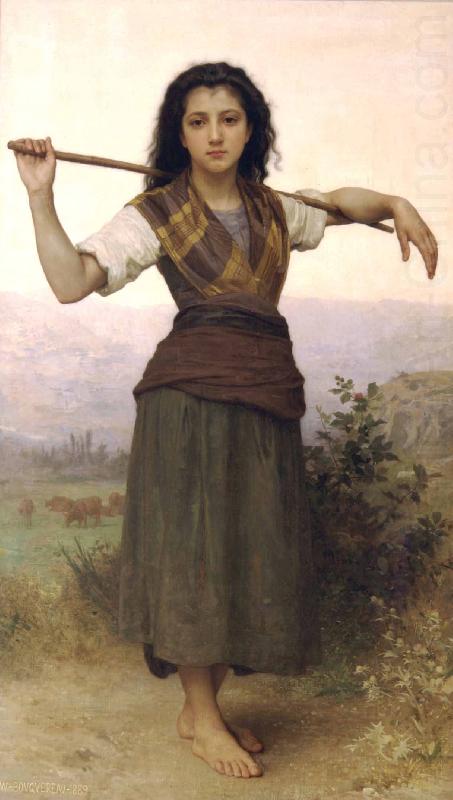 The Shepherdess, William-Adolphe Bouguereau